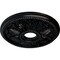 Ekena Millwork Edinburgh Ceiling Medallion (Fits Canopies up to 5 1/8"), 18 1/8"OD x 3 1/2"ID x 2 3/4"P, Jet Black CM18ED1BLF - alternate 4
